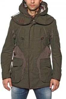 DSquared2 Detachable Vest Tech Canvas Parka - Lyst