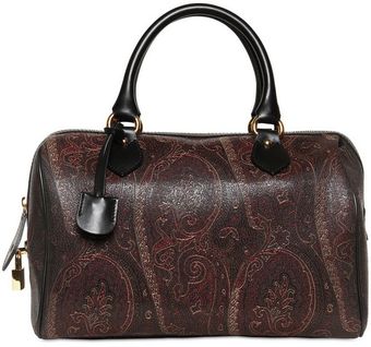 Etro Paisley Queen Printed Pvc Top Handle - Lyst