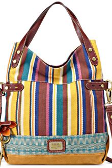 Fossil Tessa Foldover Fabric Tote - Lyst