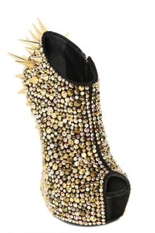 Giuseppe Zanotti 150mm Suede Spiked Sculptural Wedges - Lyst