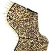 Giuseppe Zanotti 150mm Suede Spiked Sculptural Wedges in Gold (black) - Lyst