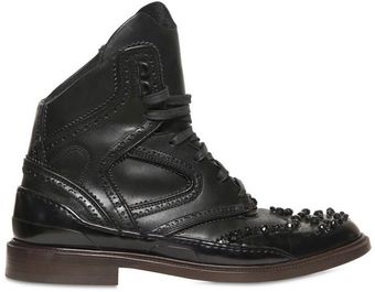 Givenchy Beaded Sneaker Style Leather Low Boots - Lyst
