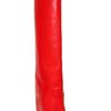 Givenchy 110mm Knee High Leather Spat Boots in Red - Lyst