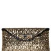 Jimmy Choo Large Canisa Sequined Clutch in Gold - Lyst