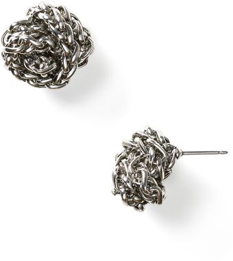 Ralph Lauren Lauren By Ralph Lauren Braided Knot Stud Earrings - Lyst