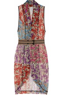 Missoni Praga Crochetknit Patchwork Wrap Dress - Lyst