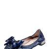 Miu Miu Glittertoe Scrunch Ballerina in Beige - Lyst
