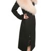 Nina Ricci Wolf Collar On Double Face Wool Coat in Black - Lyst