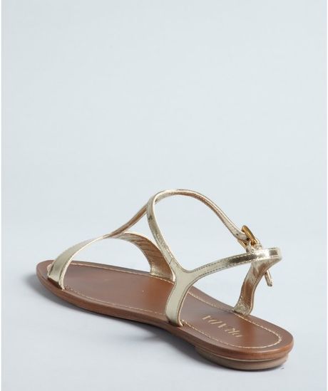 prada-gold-gold-metallic-leather-flat-sandals-product-2-3850467 ...