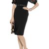 Preen Bo Chiffon and Stretchcrepe Dress in Black - Lyst