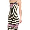 Roberto Cavalli Printed Stretch Matte Satin Silk Dress in Multicolor (zebra) - Lyst