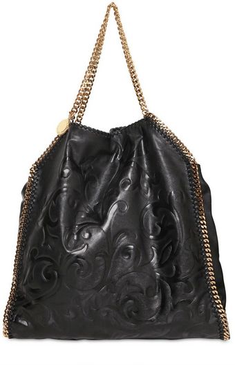 Stella McCartney Large Falabella Embossed Faux Nappa Bag - Lyst