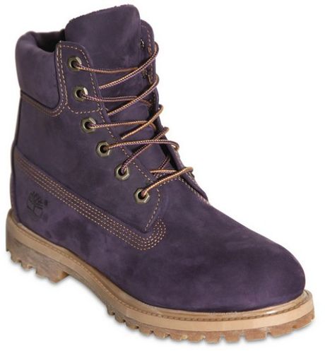 timberland boots white and purple