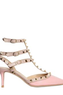 Valentino 65mm Rock Stud Patent Pointy Pumps - Lyst