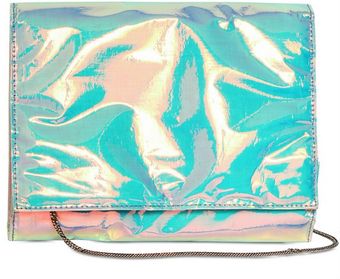 Zilla Laminated Cotton Clutch - Lyst