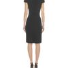 Alexander Mcqueen Black Cowl Neck Crepe Pencil Dress in Black - Lyst