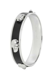Alexander McQueen  3d Enamel Skull Bangle - Lyst