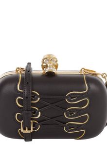 Alexander McQueen Corset Skull Box Clutch - Lyst