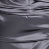 Dolce & Gabbana Ruched Stretch Satin Dress in Gray (dark grey) - Lyst