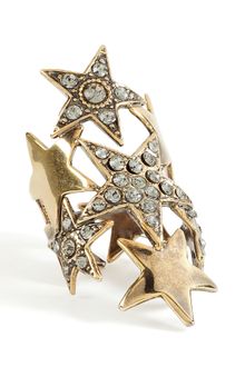 Emilio Pucci Gold Crystal Star Ring - Lyst