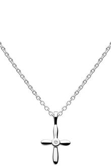 Kit Heath Kids Dinky Diamond Cross Necklace - Lyst