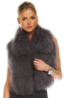 Michael by Michael Kors Mongolian Vest - Lyst