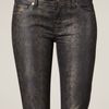 7 For All Mankind Skinny Snakeprint Jeans in Blue (gold) - Lyst