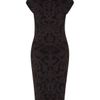 Alexander Mcqueen Dark Purple Cap Sleeve Jacquard Dress in Purple - Lyst