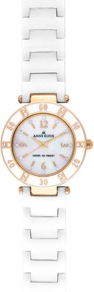Anne Klein Womens White Ceramic Bracelet Watch  in White - Lyst