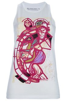 Balenciaga Printed Vest Top - Lyst