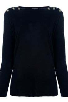 Balmain Embellished Cotton Top - Lyst