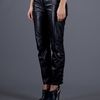 Balmain Leather Capri Trousers in Black - Lyst