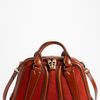Burberry  Suede Leather Bowling Bag in Brown (rust) - Lyst