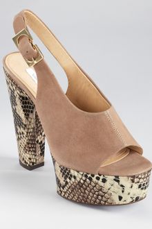 Diane Von Furstenberg  Robin Platform Slingbacks - Lyst