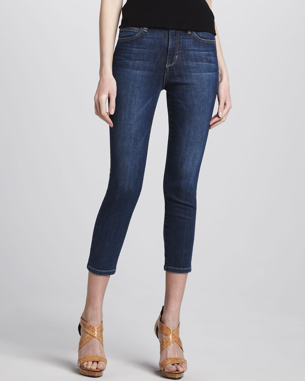 Joe's Jeans Blair Penelope High Rise Cropped Skinny Jeans in Blue