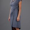 See By Chloé Drape Dress in Gray (grey) - Lyst