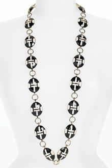 Tory Burch Tyler Oval Link Long Necklace - Lyst