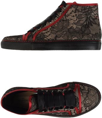 Valentino Hightop Sneaker - Lyst