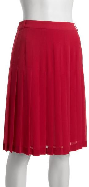 Bcbgmaxazria Azalea Chiffon Bonita Pleated Skirt in Pink - Lyst