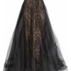 Marchesa Strapless Tulle and Lace Gown in Black - Lyst