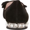 Miu Miu Bow Slipon in Black (gunmetal) - Lyst