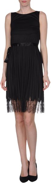 Valentino Short Dress in Black - Lyst