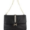 Valentino  Rockstud Lock Large Handbag in Black - Lyst