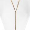 Cara Accessories Multistrand Metal Ynecklace in Gold - Lyst