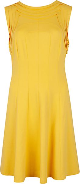 Ted Baker Ted Baker Aude Seam Detail Jersey Dress Yellow in Yellow - Lyst