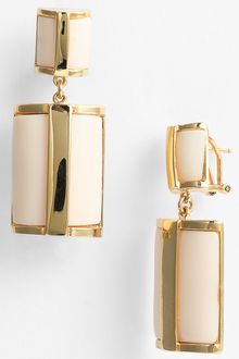 Tory Burch Column Resin Drop Earrings - Lyst