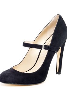 Kors By Michael Kors Galli Suede Mary Jane Pump Black Or Crimson - Lyst