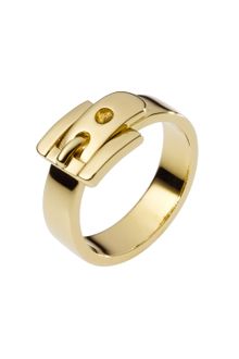 Michael Kors Buckle Ring Golden - Lyst