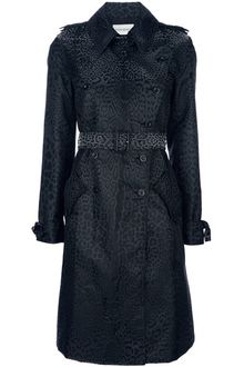 Yves Saint Laurent Leopard Print Trench Coat - Lyst