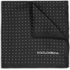 Dolce & Gabbana Pin Dot Silk Pocket Square in Black for Men - Lyst